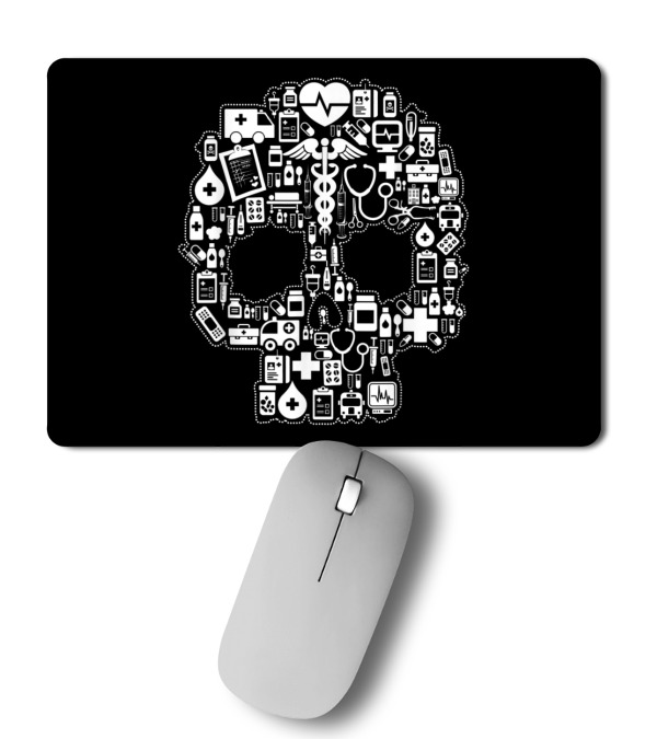 Nurse Sugar Skull Mousepad Nurse Sugar Skull Mousepad