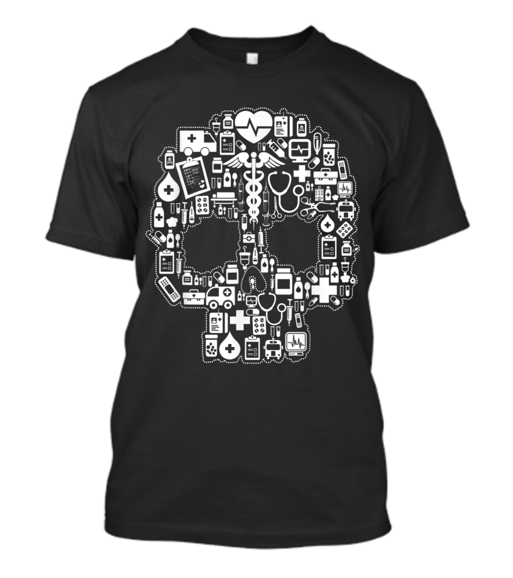 Nurse Sugar Skull T-Shirt 