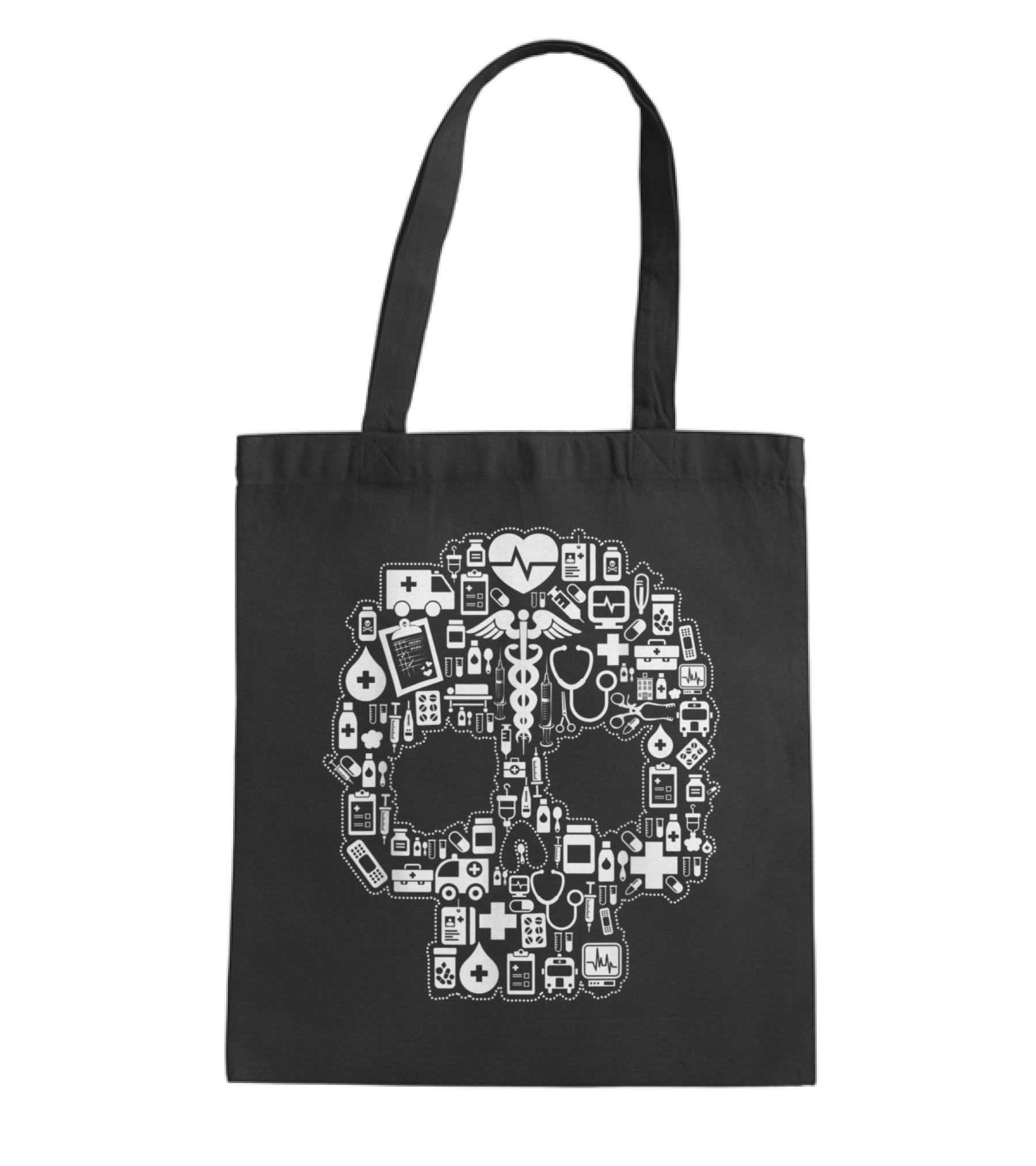 Nurse Sugar Skull Tote Bag