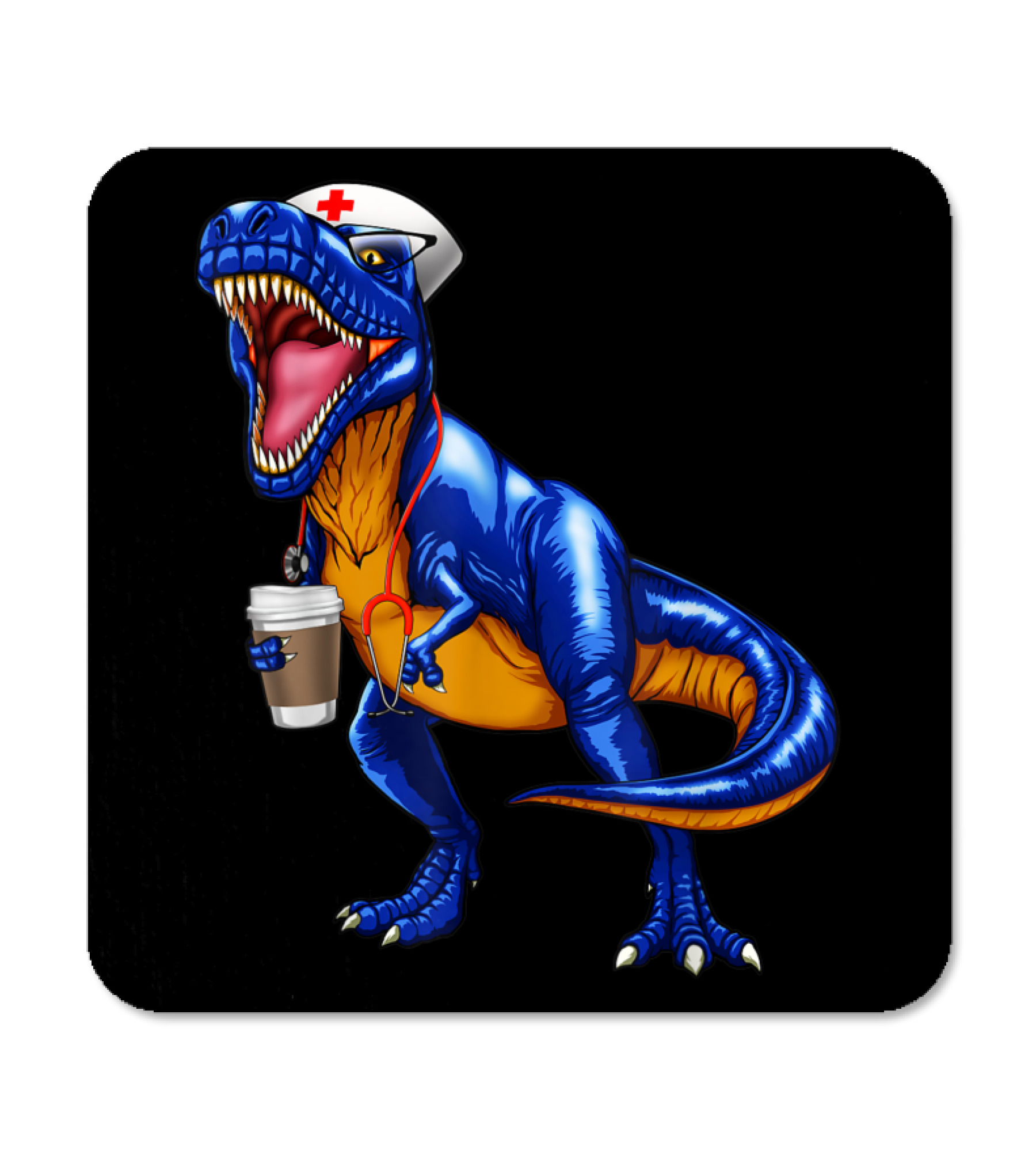 Nursesaurus T rex Coffee ...Coaster 