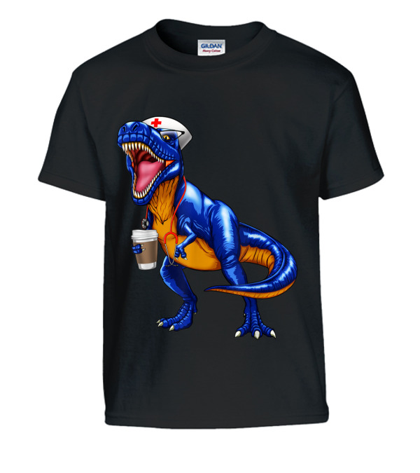 Nursesaurus T rex Coffee T Nurse Sauru Kids T-Shirt Nursesaurus T rex Coffee T Nurse Sauru Kids T-Shirt
