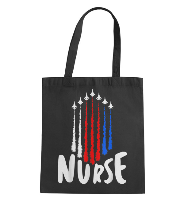Nurse 4th of July American Flag Pat Tote Bag Nurse 4th of July American Flag Pat Tote Bag