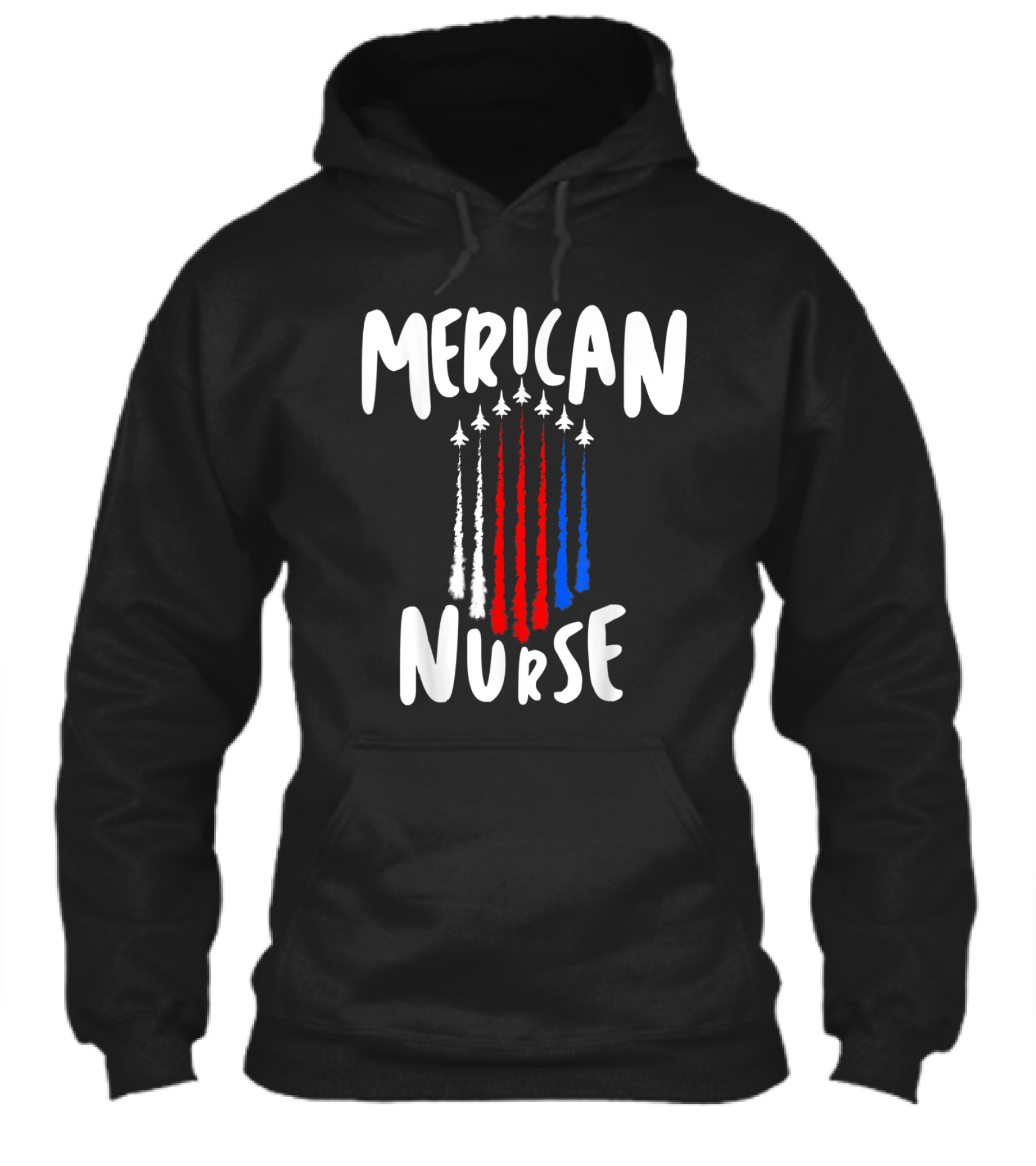 Nurse 4th of July Red White Blue Ai Hoodie