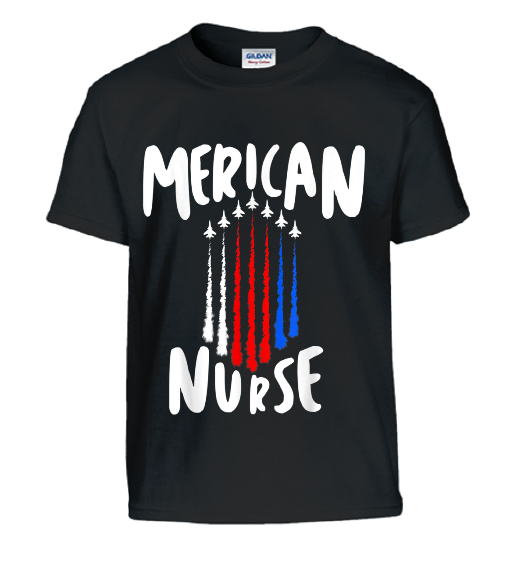 Nurse 4th of July Red White Blue Ai Kids T-Shirt