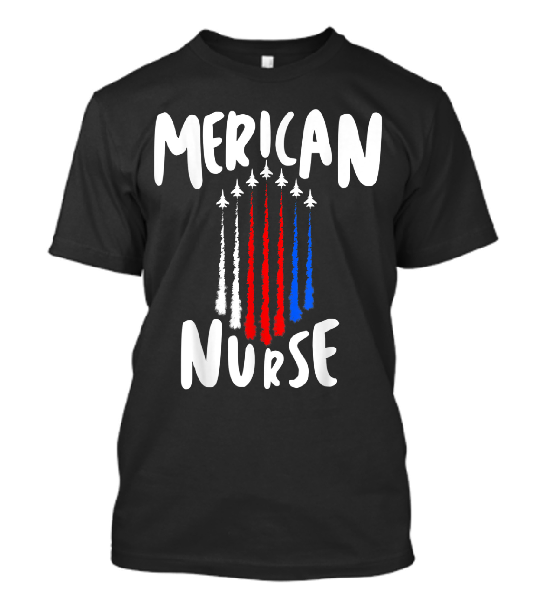 Nurse 4th of July Red White Blue Ai T-Shirt