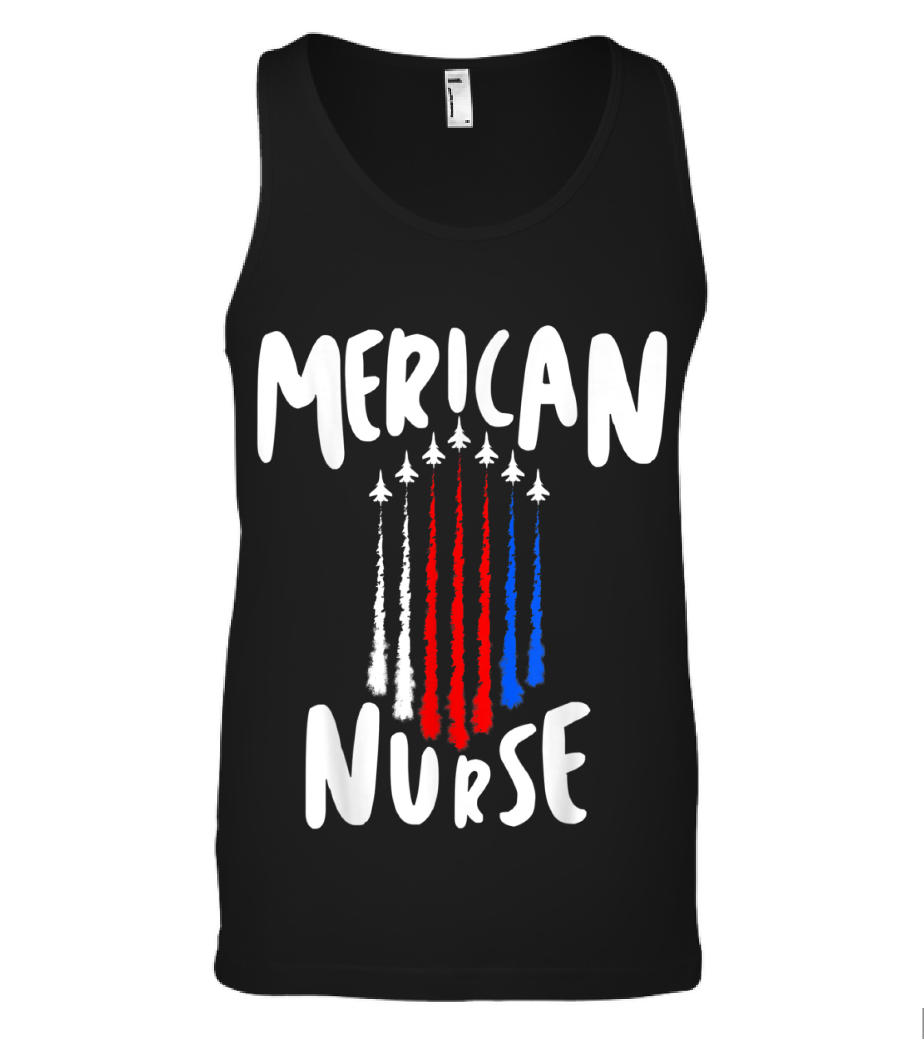 Nurse 4th of July Red White Blue Ai Tank Top