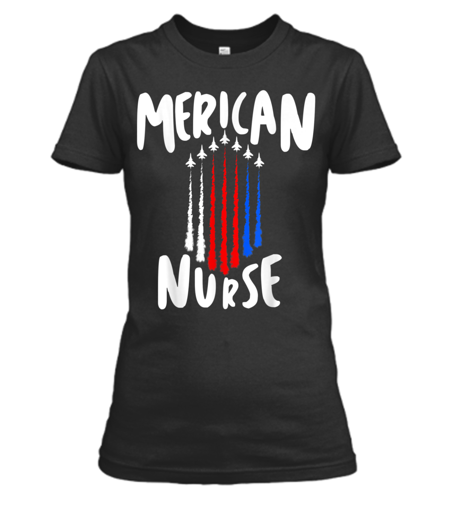 Nurse 4th of July Red White Blue Ai Womens T-Shirt