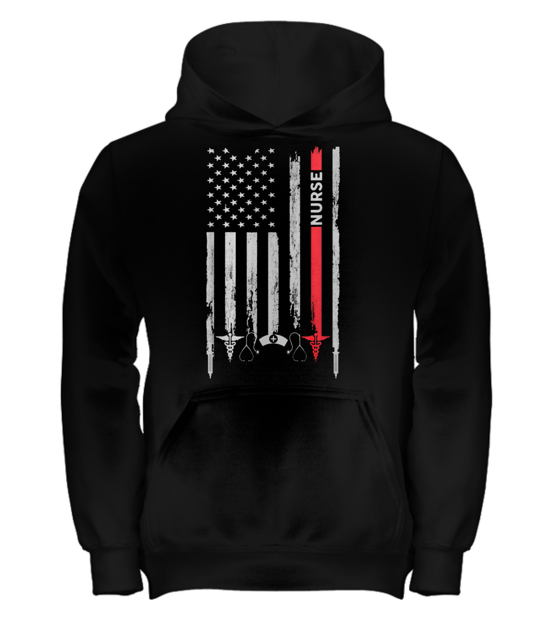 Nurse American Flag T Gif Kids Hoodie