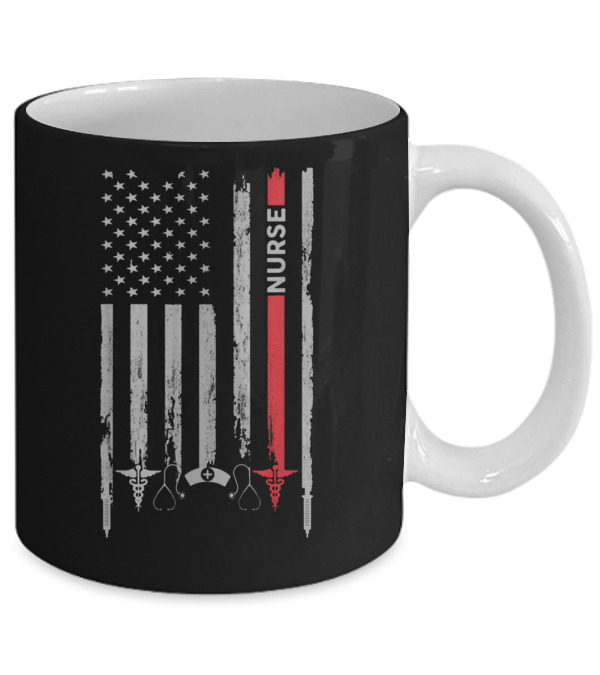 Nurse American Flag T Gif Mug Nurse American Flag T Gif Mug