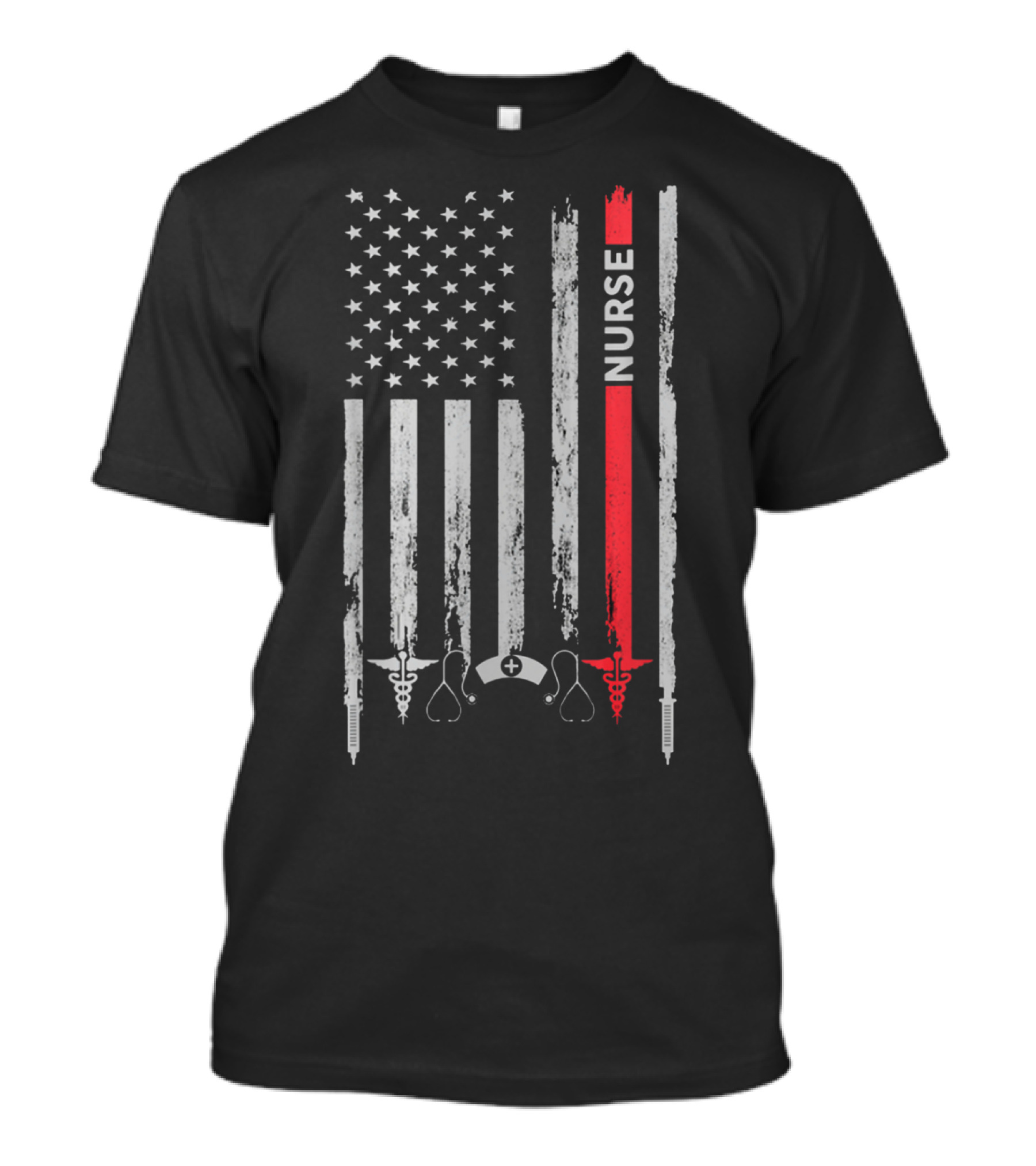 Nurse American Flag T Gif T-Shirt