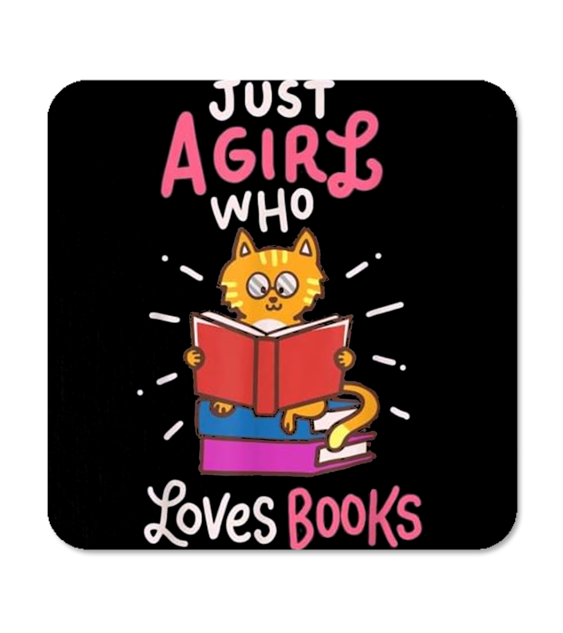 Book Lover Bookworm Reade...Coaster 