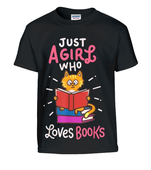 Book Lover Bookworm Reader Reading Cat Kids T-Shirt Book Lover Bookworm Reader Reading Cat Kids T-Shirt