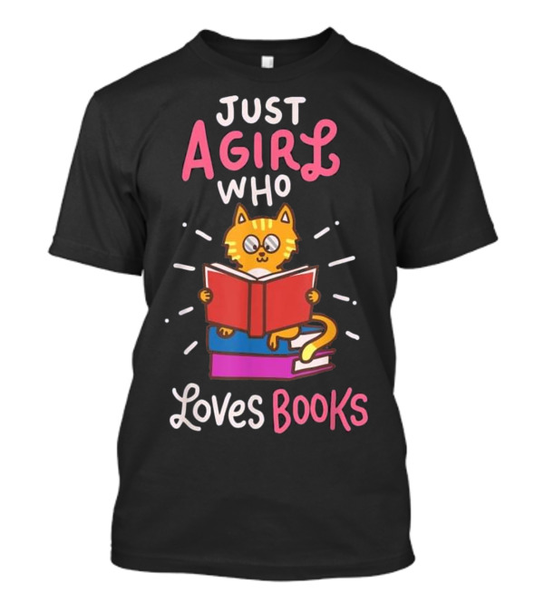 Book Lover Bookworm Reader Reading Cat T-Shirt Book Lover Bookworm Reader Reading Cat T-Shirt