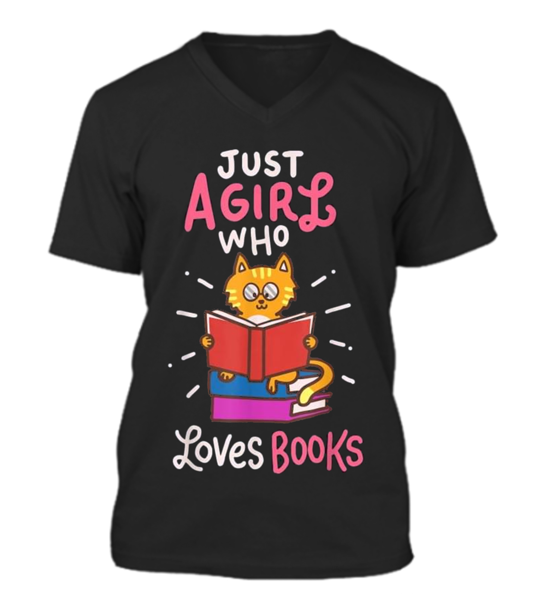 Book Lover Bookworm Reade...V-Neck Unisex T-Shirt 