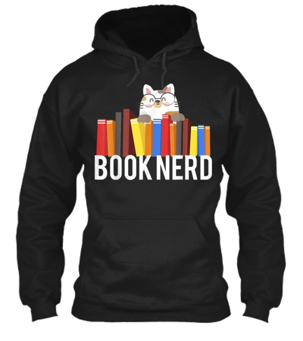 Book Nerd Cat Lovers Cute and Funny Rea Hoodie Book Nerd Cat Lovers Cute and Funny Rea Hoodie