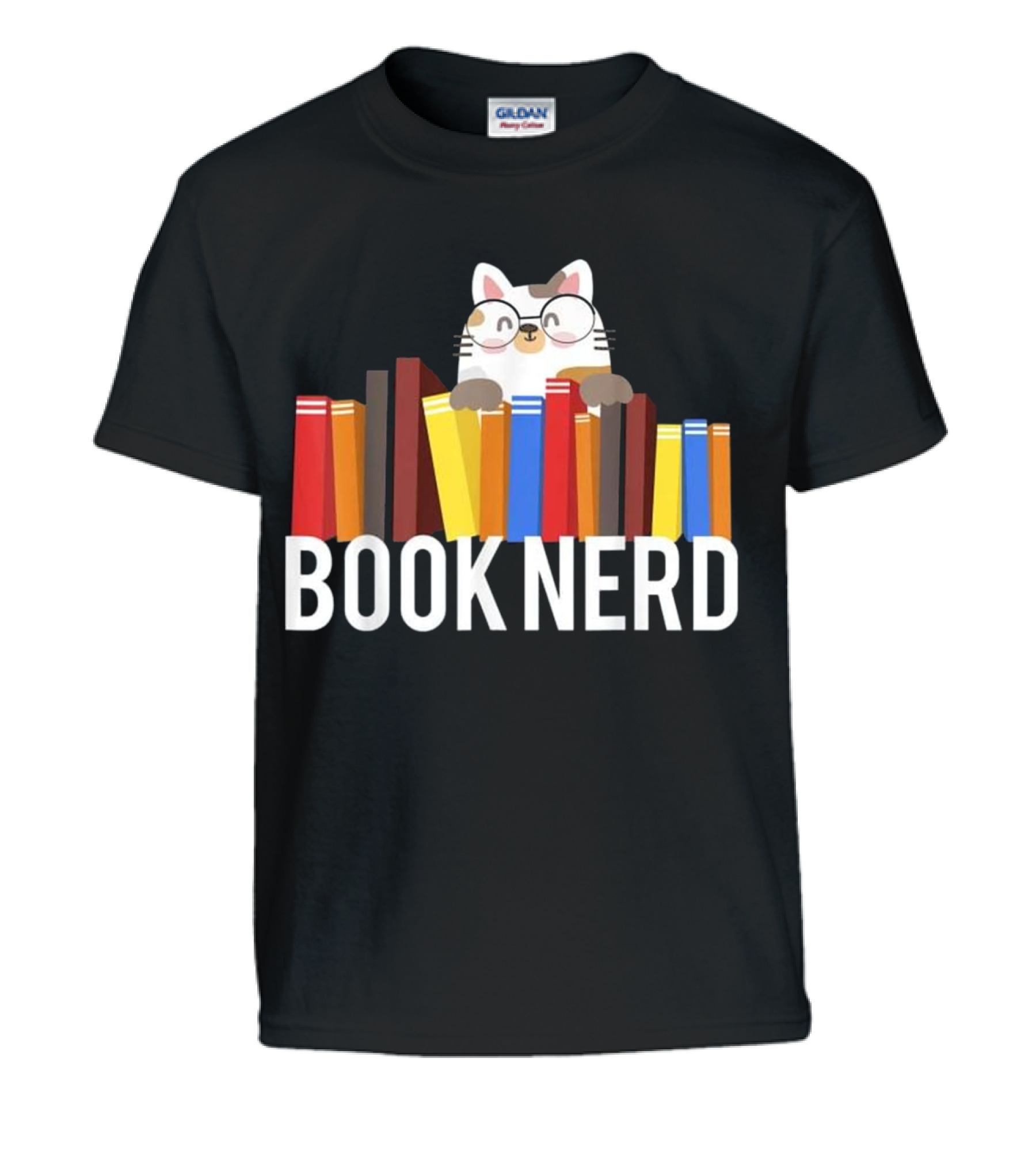 Book Nerd Cat Lovers Cute...Kids T-Shirt Book Nerd Cat Lovers Cute...Kids T-Shirt