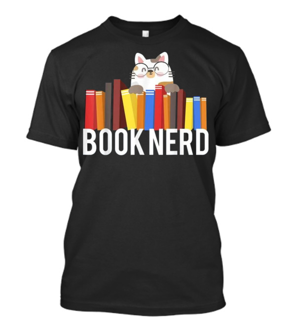 Book Nerd Cat Lovers Cute...T-Shirt Book Nerd Cat Lovers Cute...T-Shirt