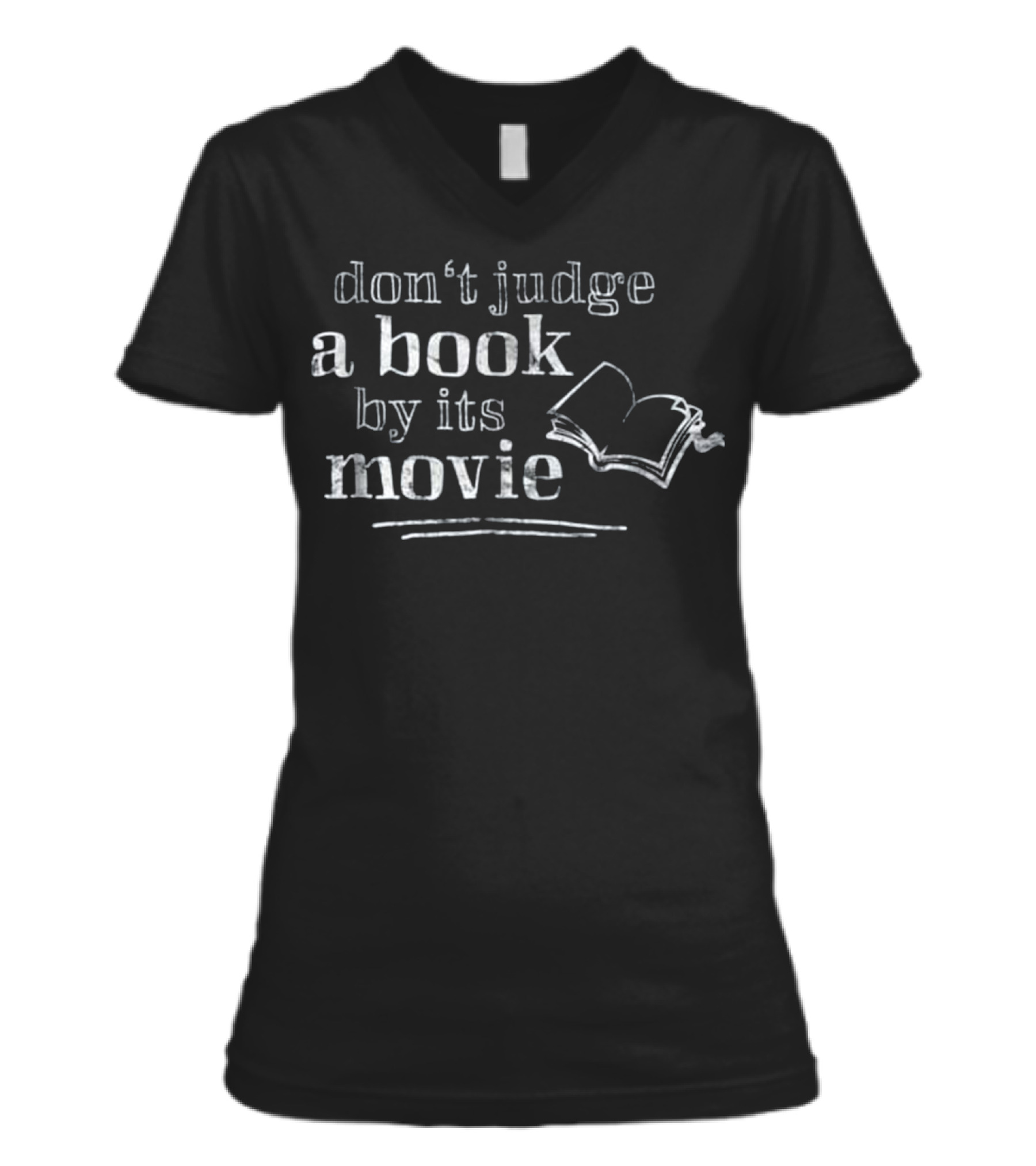 Book Nerd Gift Readers Reading Book Lovers V-Neck Womens T-Shirt