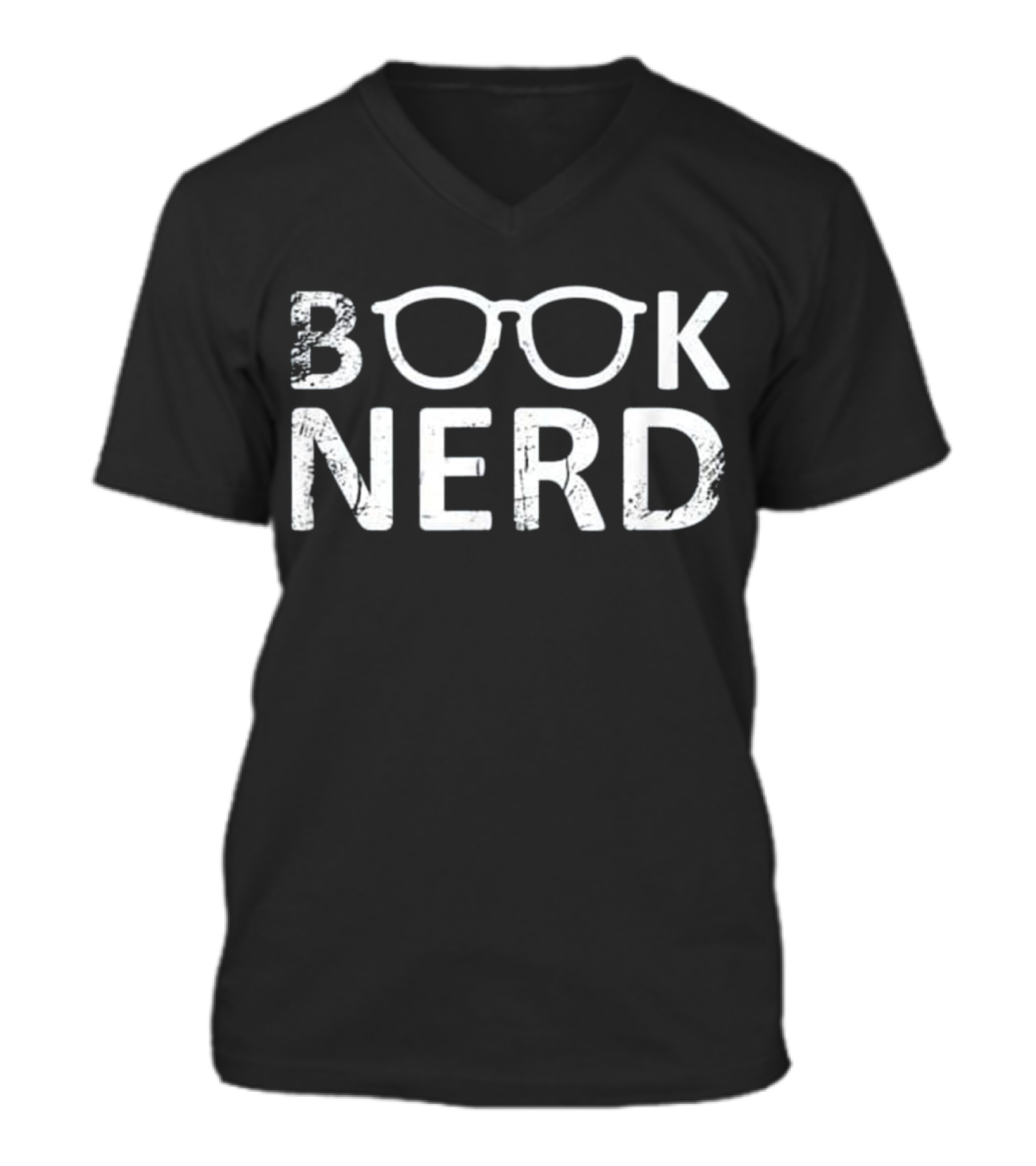 Book Nerd Funny Gift Read...V-Neck Unisex T-Shirt 