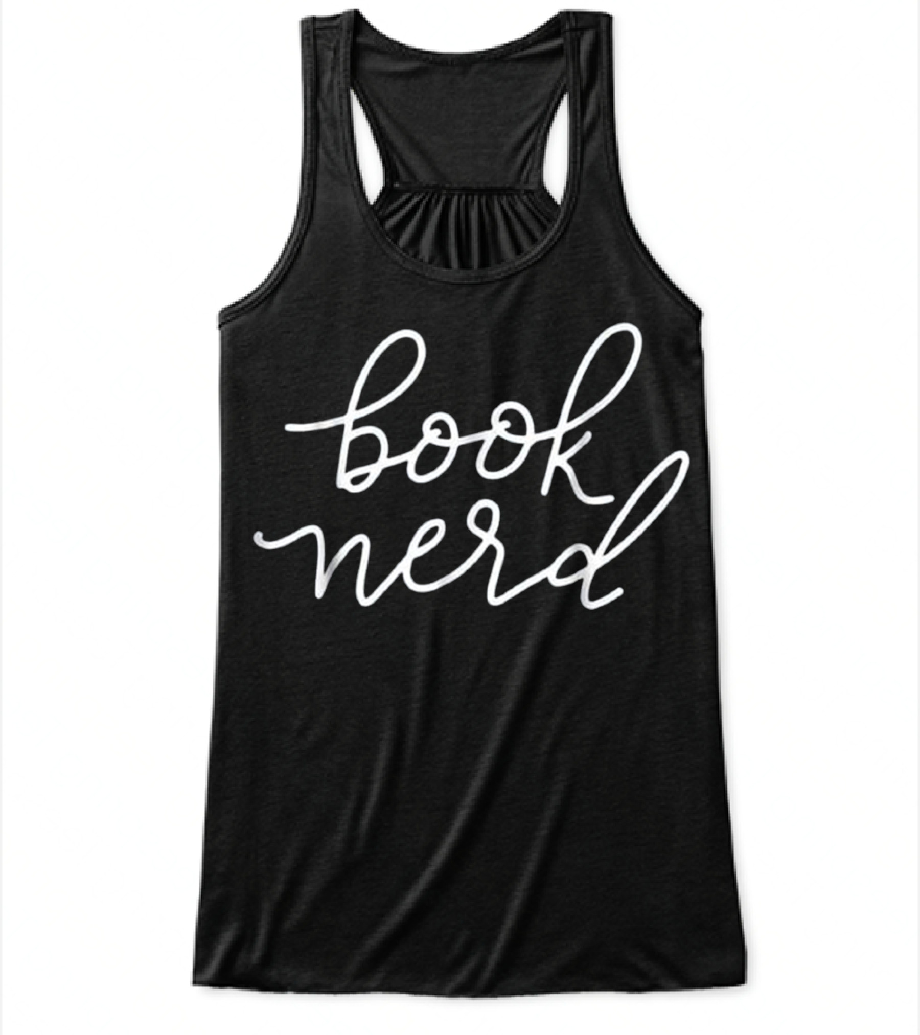 Book Nerd Funny Gift Reading Libr Flowy Tank Top