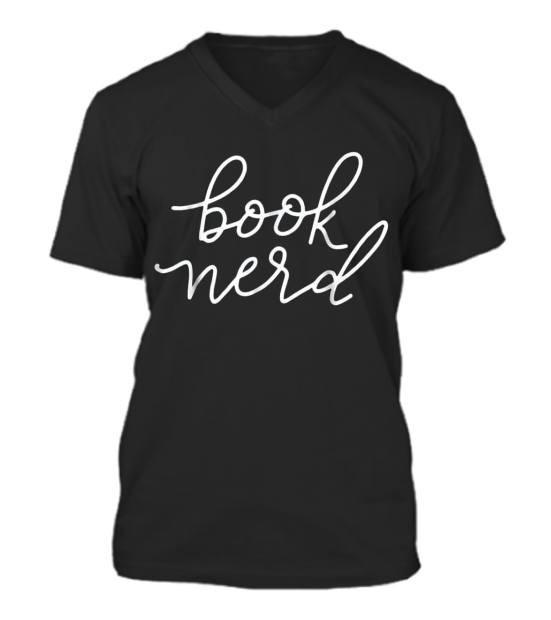 Book Nerd Funny Gift Read...V-Neck Unisex T-Shirt 