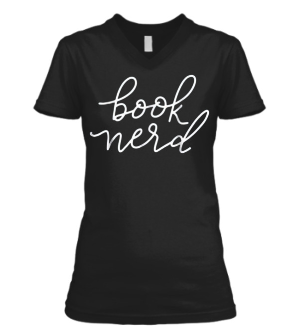 Book Nerd Funny Gift Read...V-Neck Womens T-Shirt Book Nerd Funny Gift Read...V-Neck Womens T-Shirt