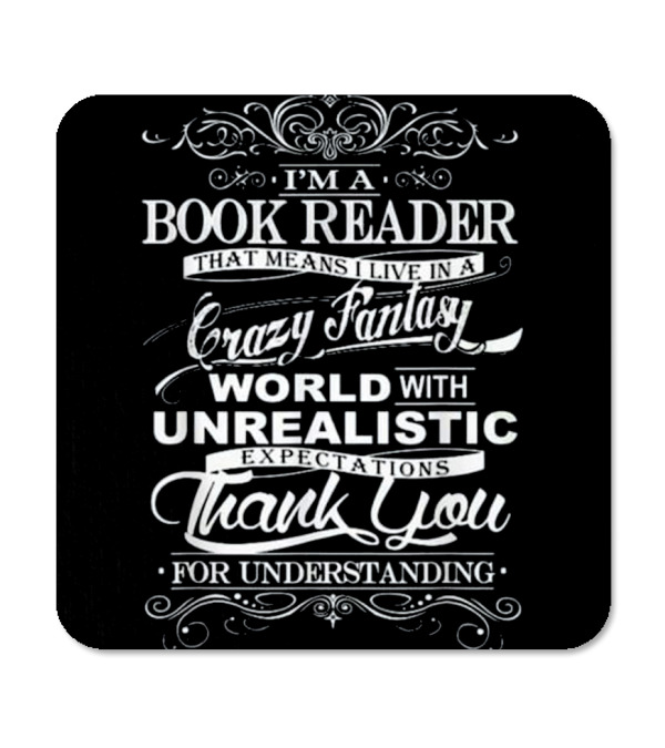 Book Reader - I'm Book Reader Gift Coaster Book Reader - I'm Book Reader Gift Coaster