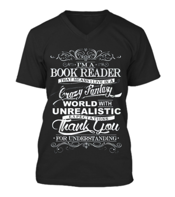 Book Reader - I'm Book Re...V-Neck Unisex T-Shirt Book Reader - I'm Book Re...V-Neck Unisex T-Shirt