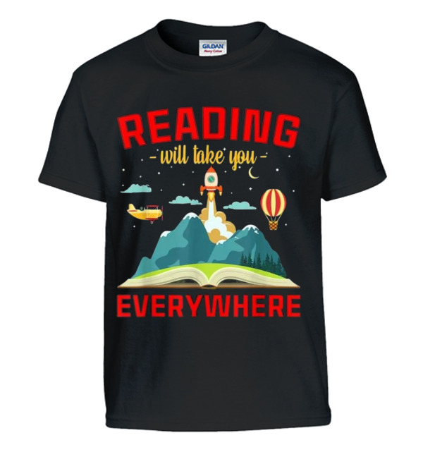 Book Reading Reading Will Take You Kids T-Shirt Book Reading Reading Will Take You Kids T-Shirt