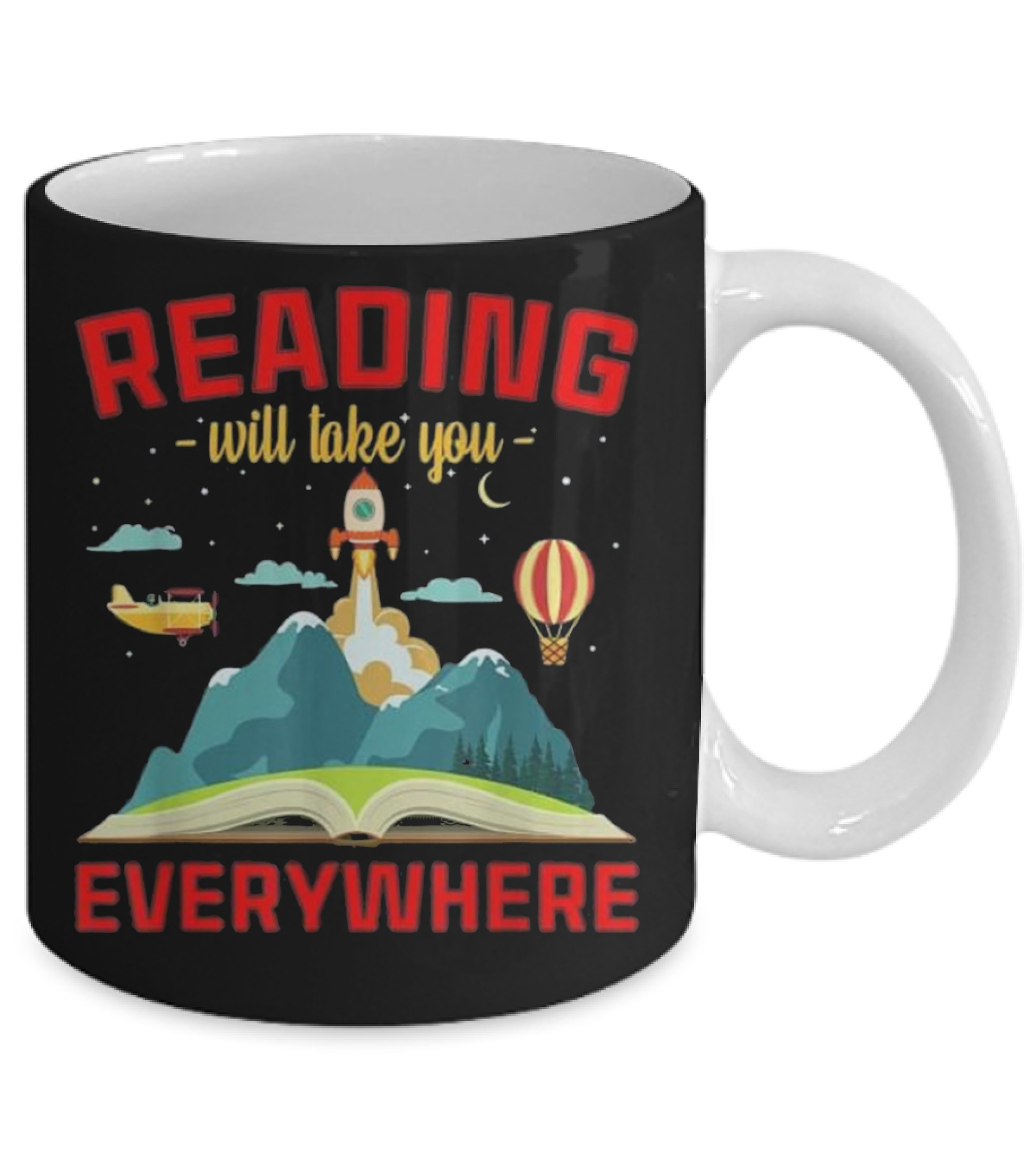 Book Reading Reading Will Take You Mug