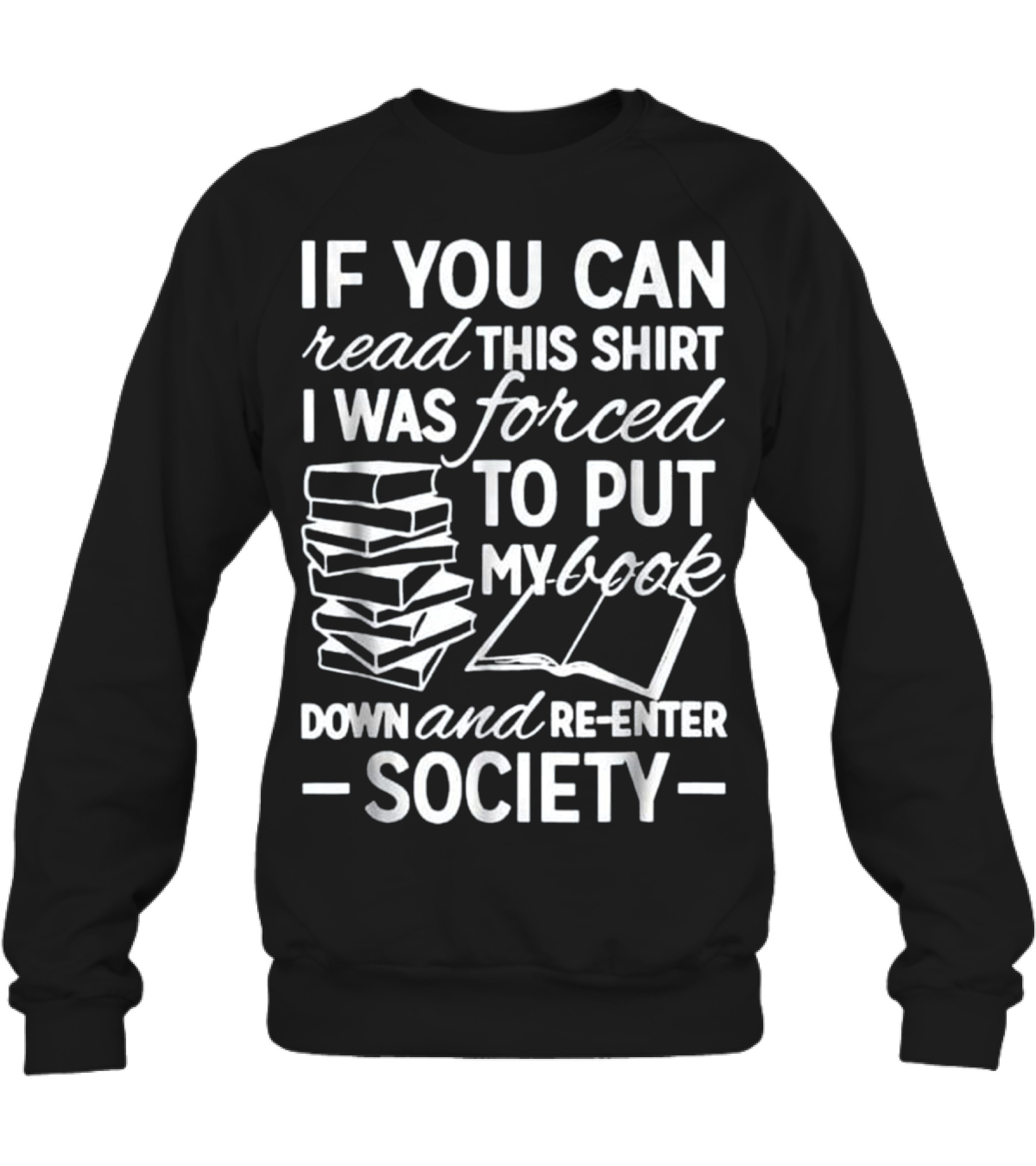 Book Shirts - Book Reading Lover Crewneck Sweatshirt