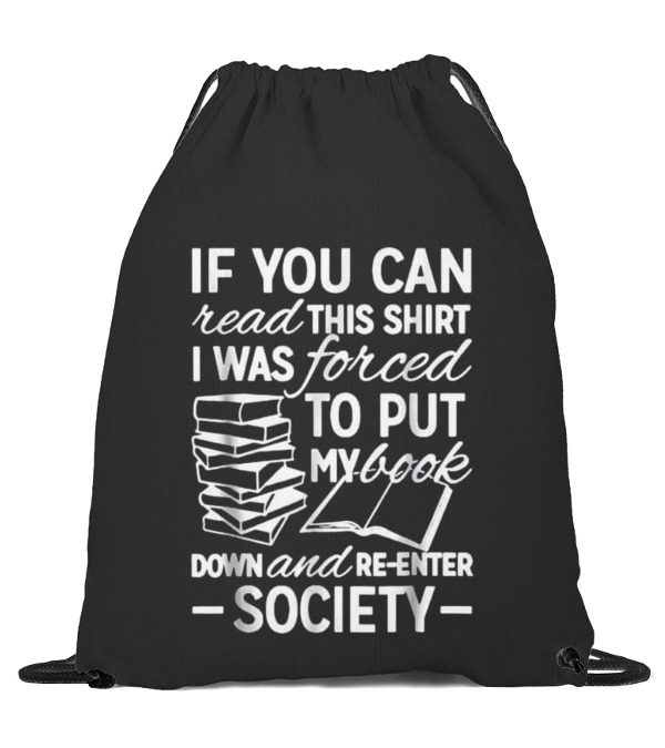 Book Shirts - Book Reading Lover Drawstring Bag Book Shirts - Book Reading Lover Drawstring Bag