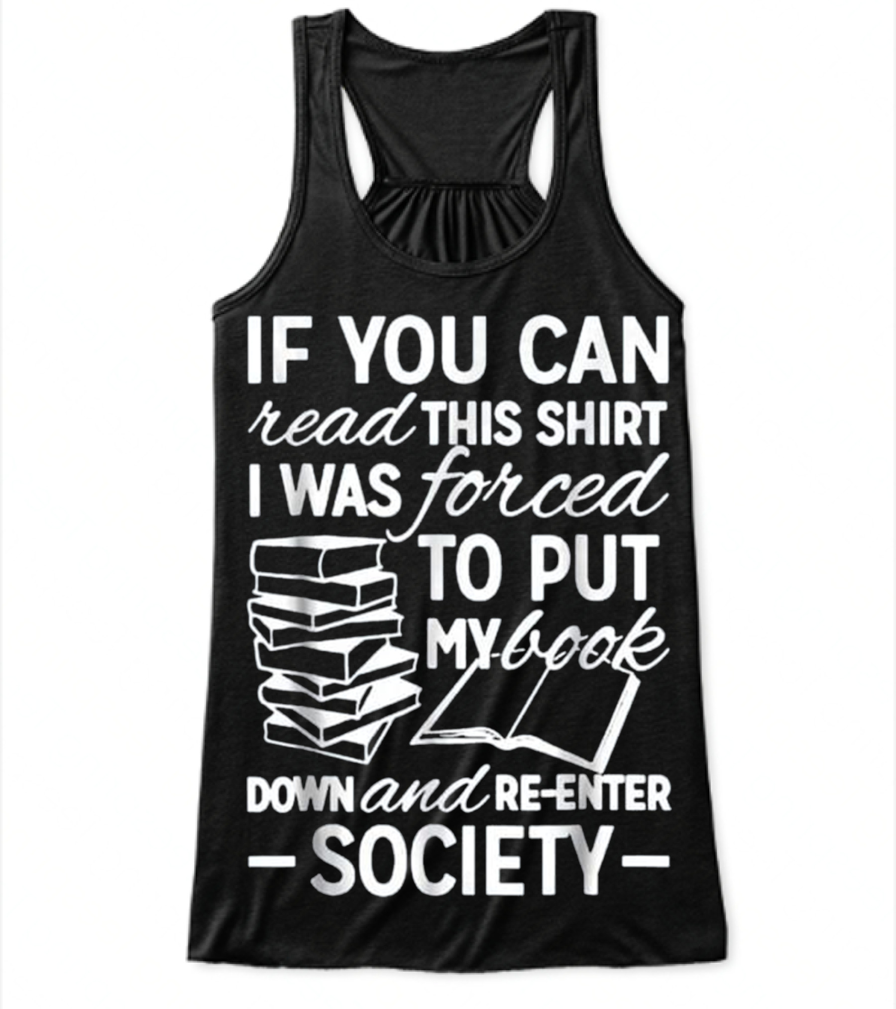 Book Shirts - Book Reading Lover Flowy Tank Top