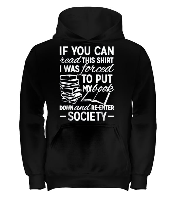Book Shirts - Book Reading Lover Kids Hoodie Book Shirts - Book Reading Lover Kids Hoodie