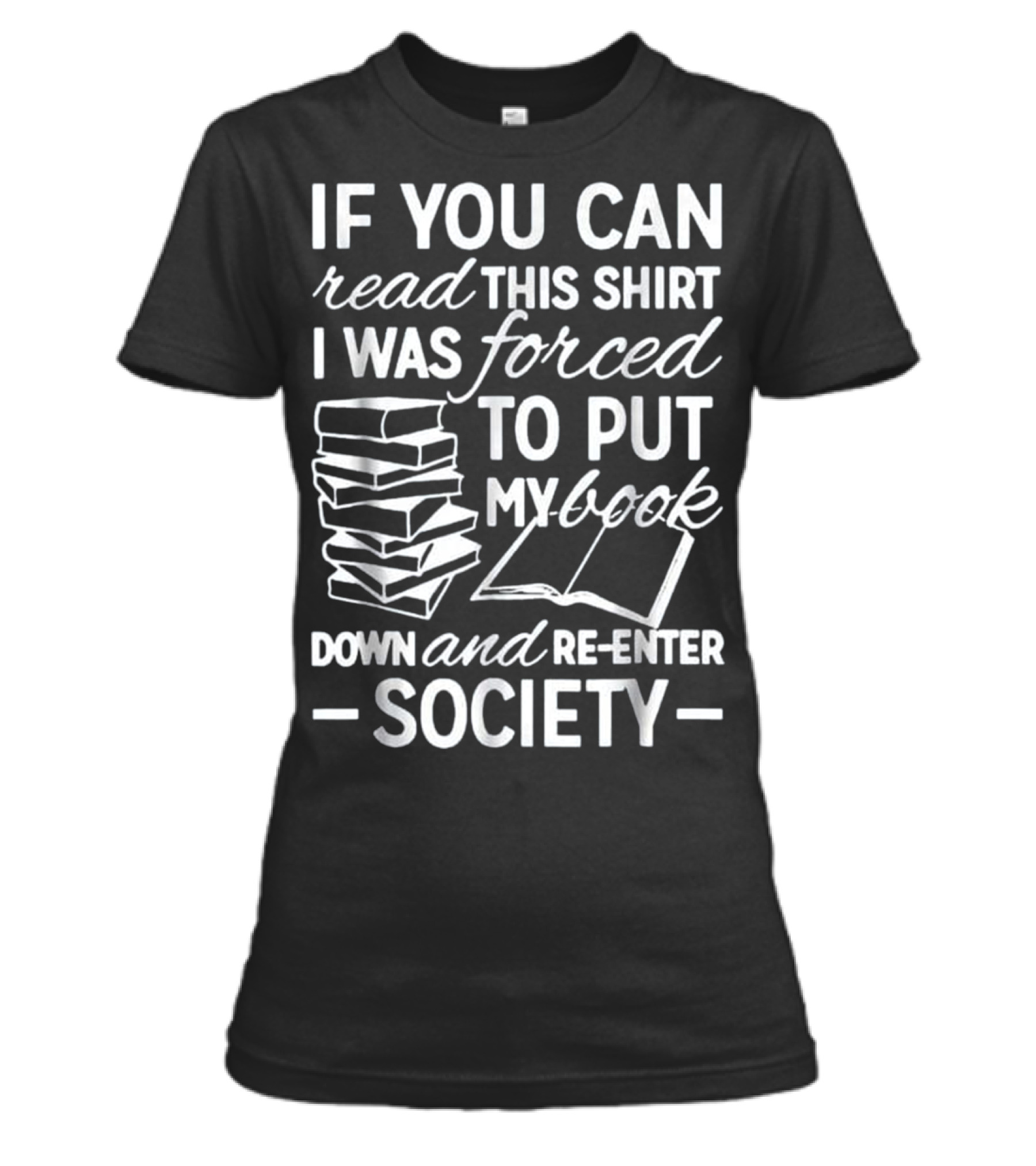 Book Shirts - Book Reading Lover Womens T-Shirt