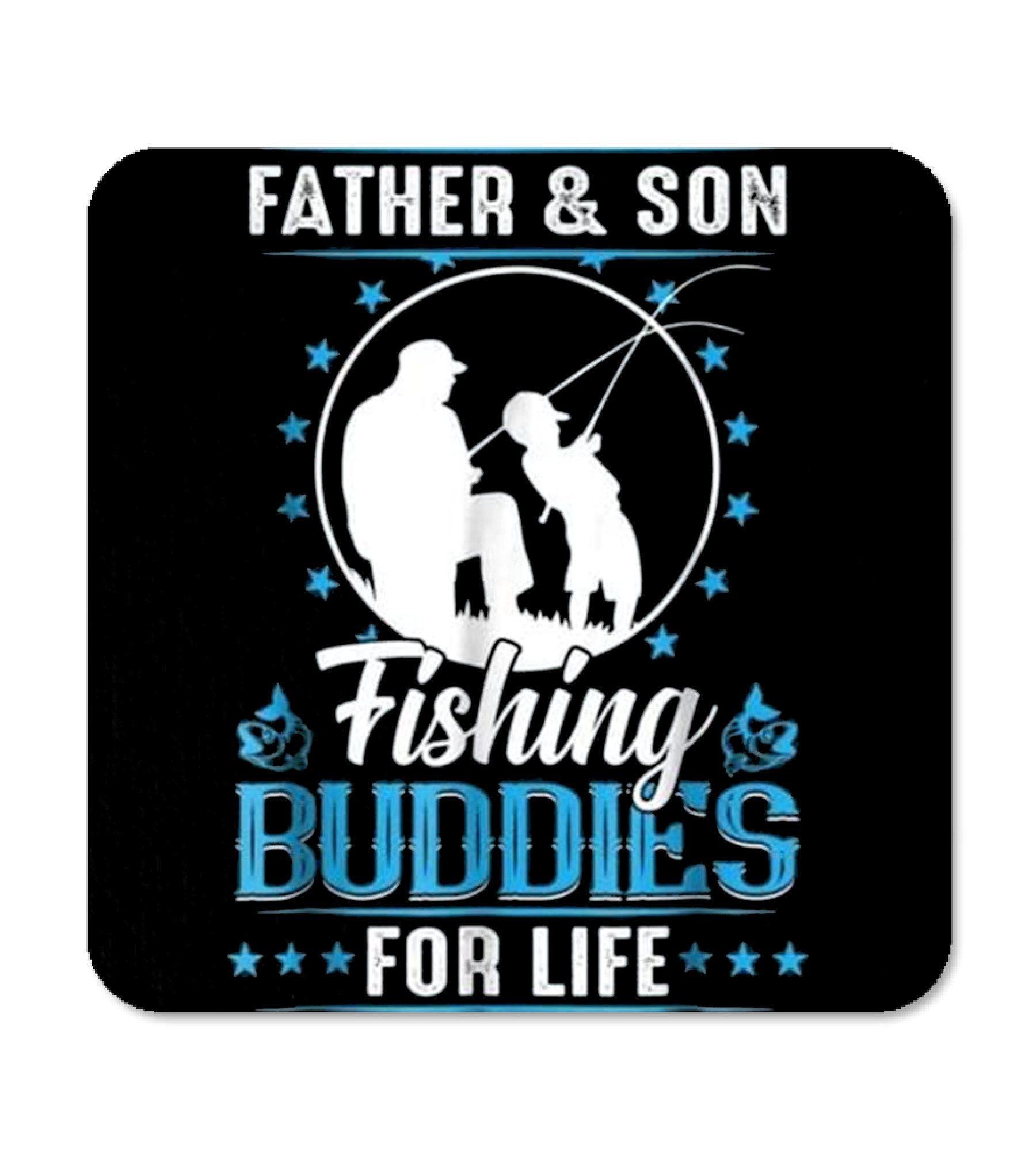 Father & Son Fishing Budd...Coaster 