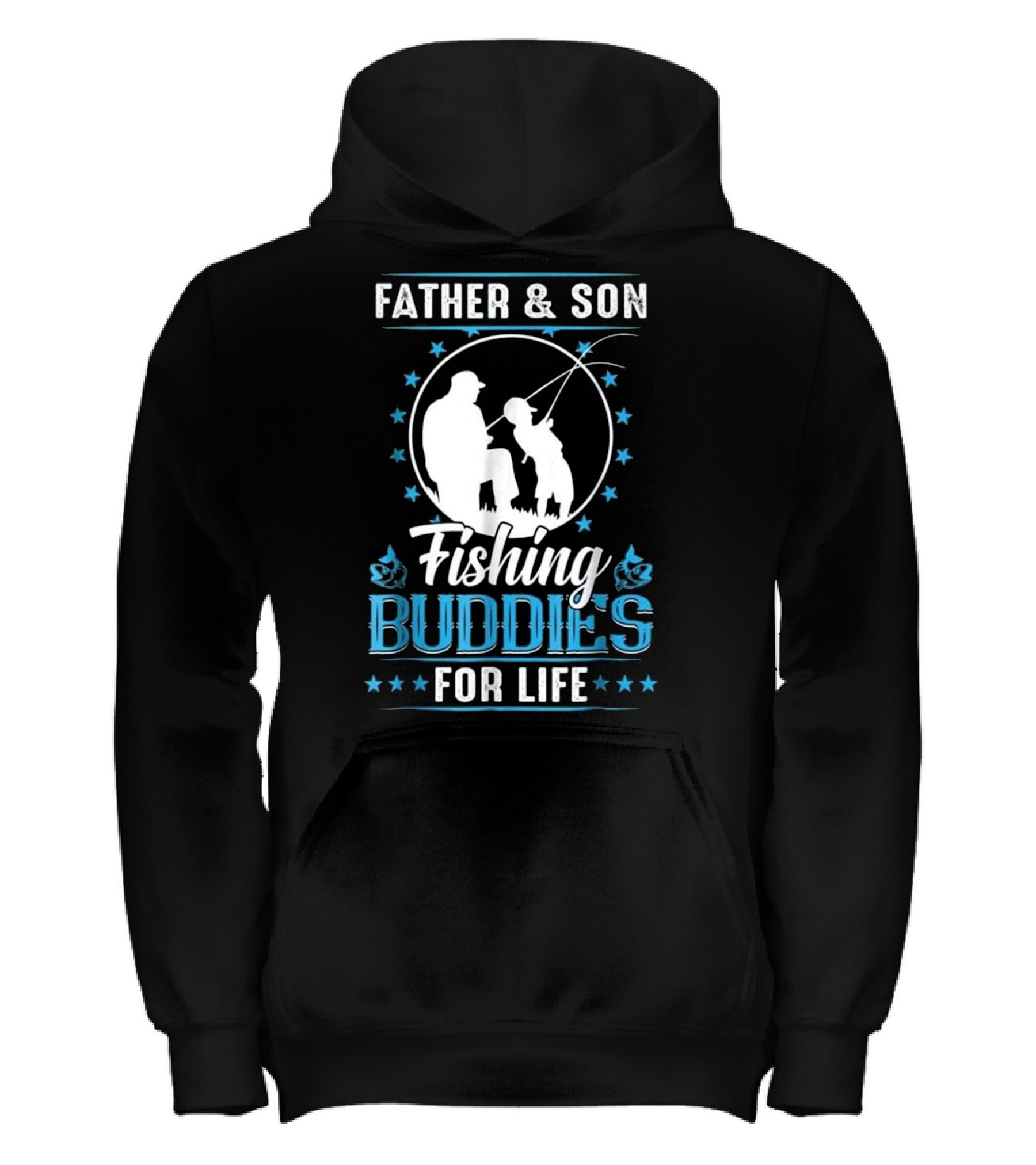 Father & Son Fishing Buddies for Life F Kids Hoodie