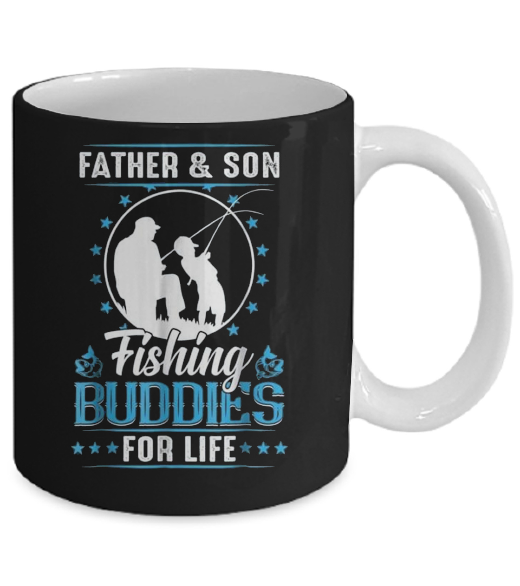 Father & Son Fishing Buddies for Life F Mug