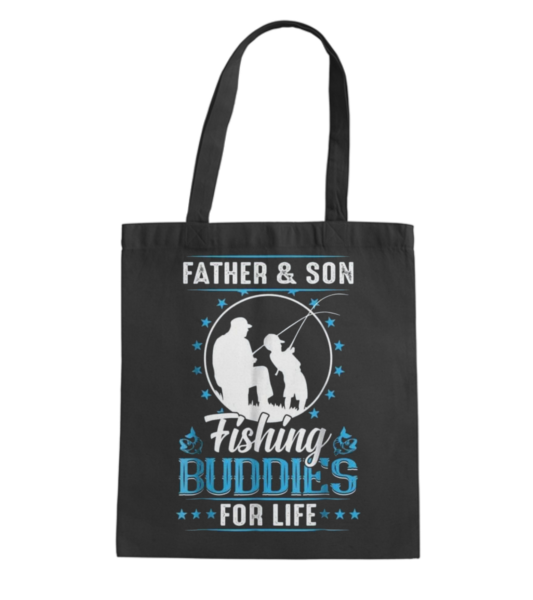 Father & Son Fishing Buddies for Life F Tote Bag