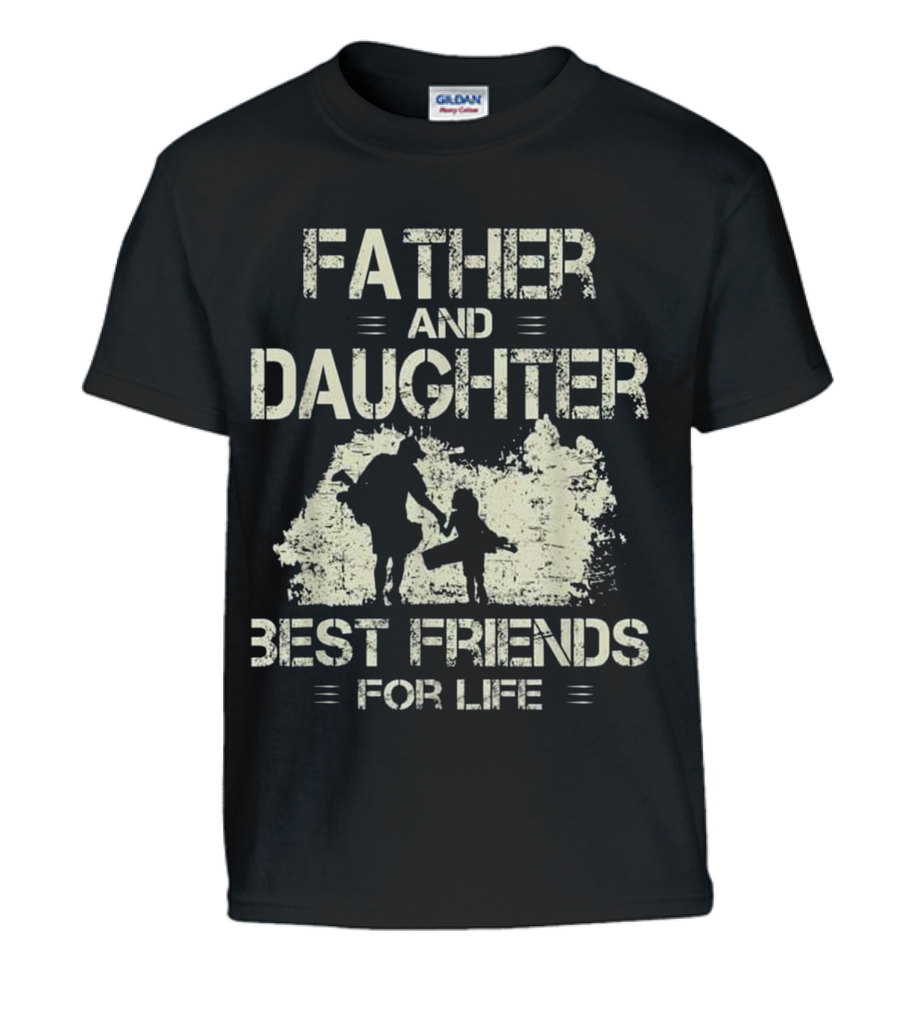 Father and daughter best friends for life go Kids T-Shirt