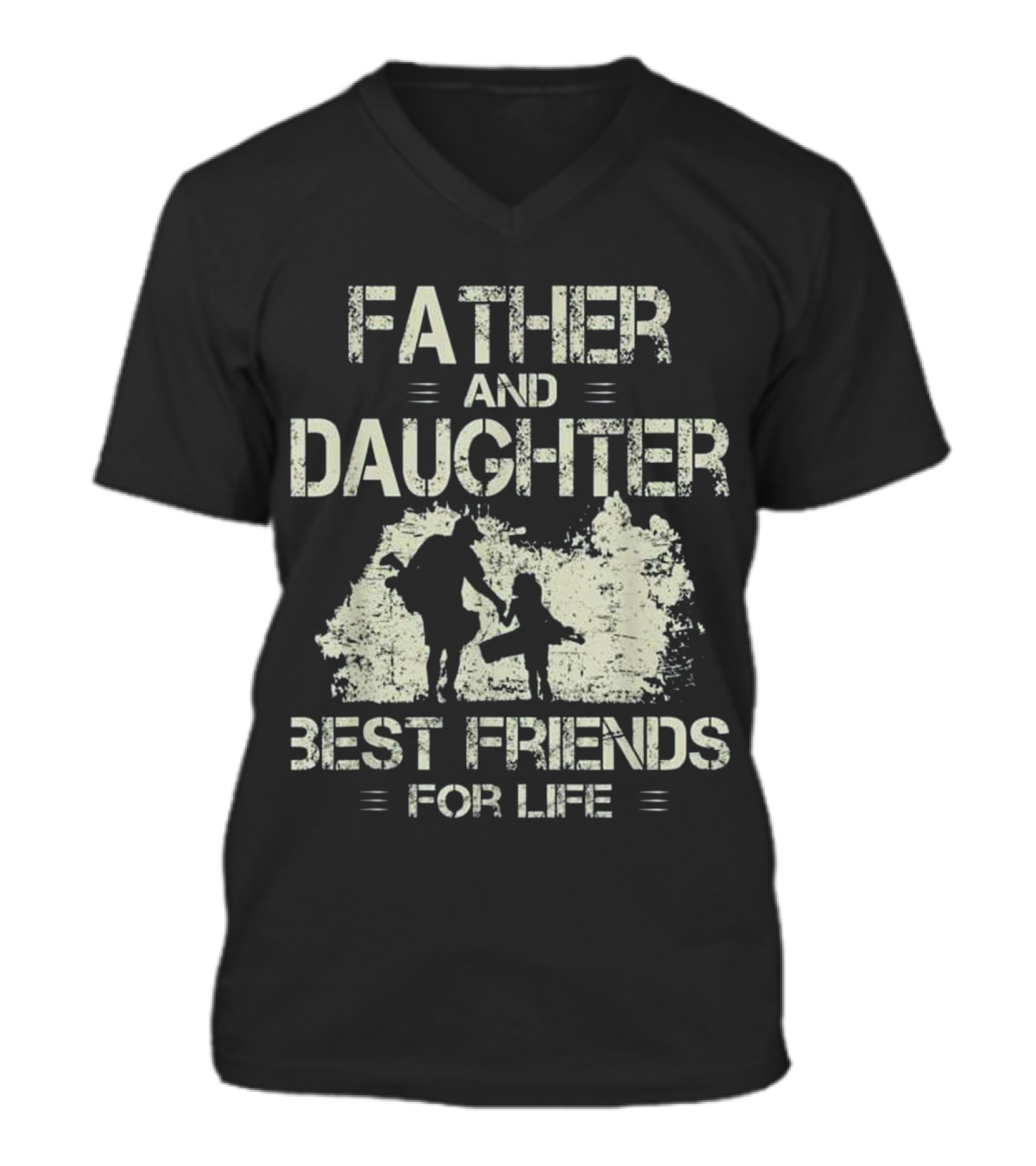 Father and daughter best ...V-Neck Unisex T-Shirt 