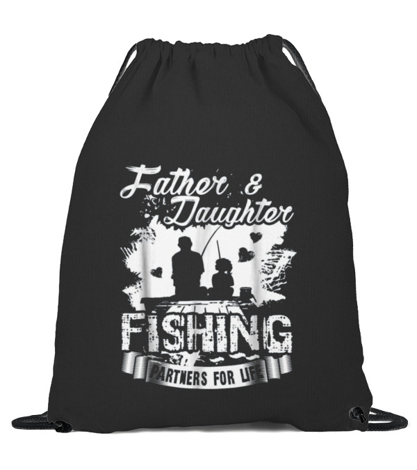 Father And Daughter Fishi...Drawstring Bag Father And Daughter Fishi...Drawstring Bag