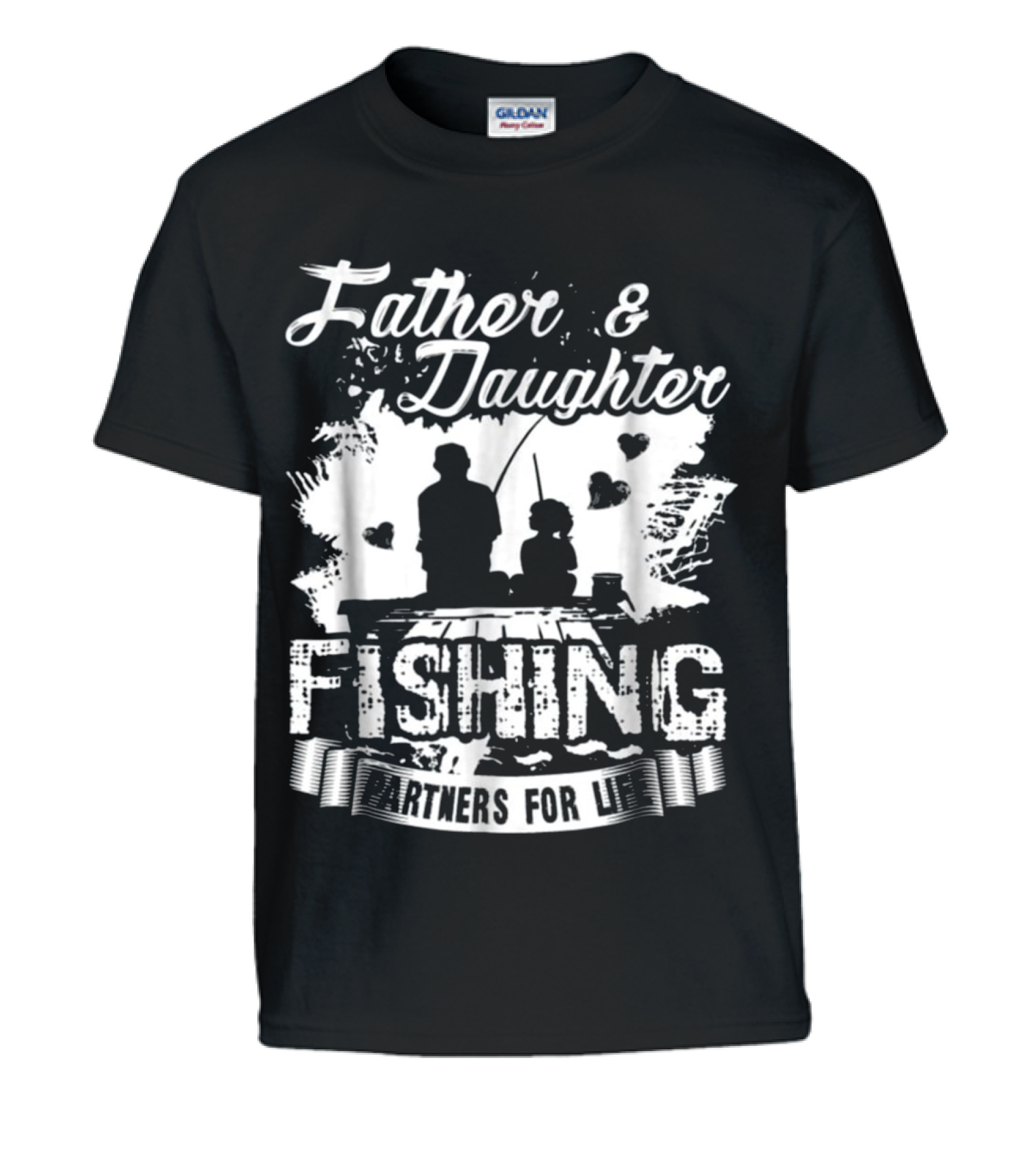 Father And Daughter Fishing Partners Kids T-Shirt