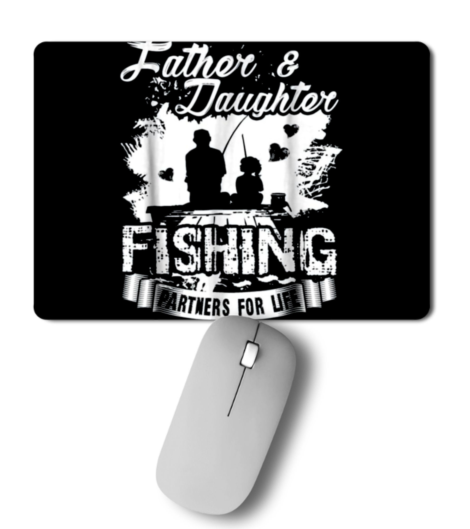 Father And Daughter Fishi...Mousepad 