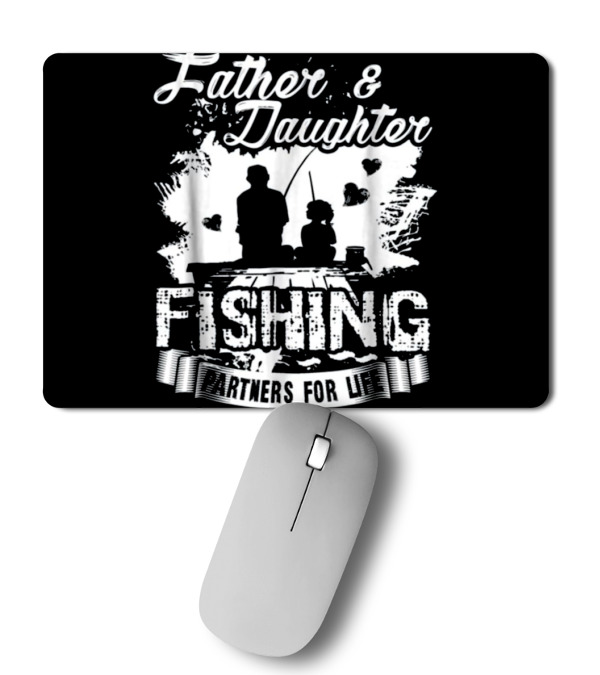 Father And Daughter Fishing Partners Mousepad Father And Daughter Fishing Partners Mousepad