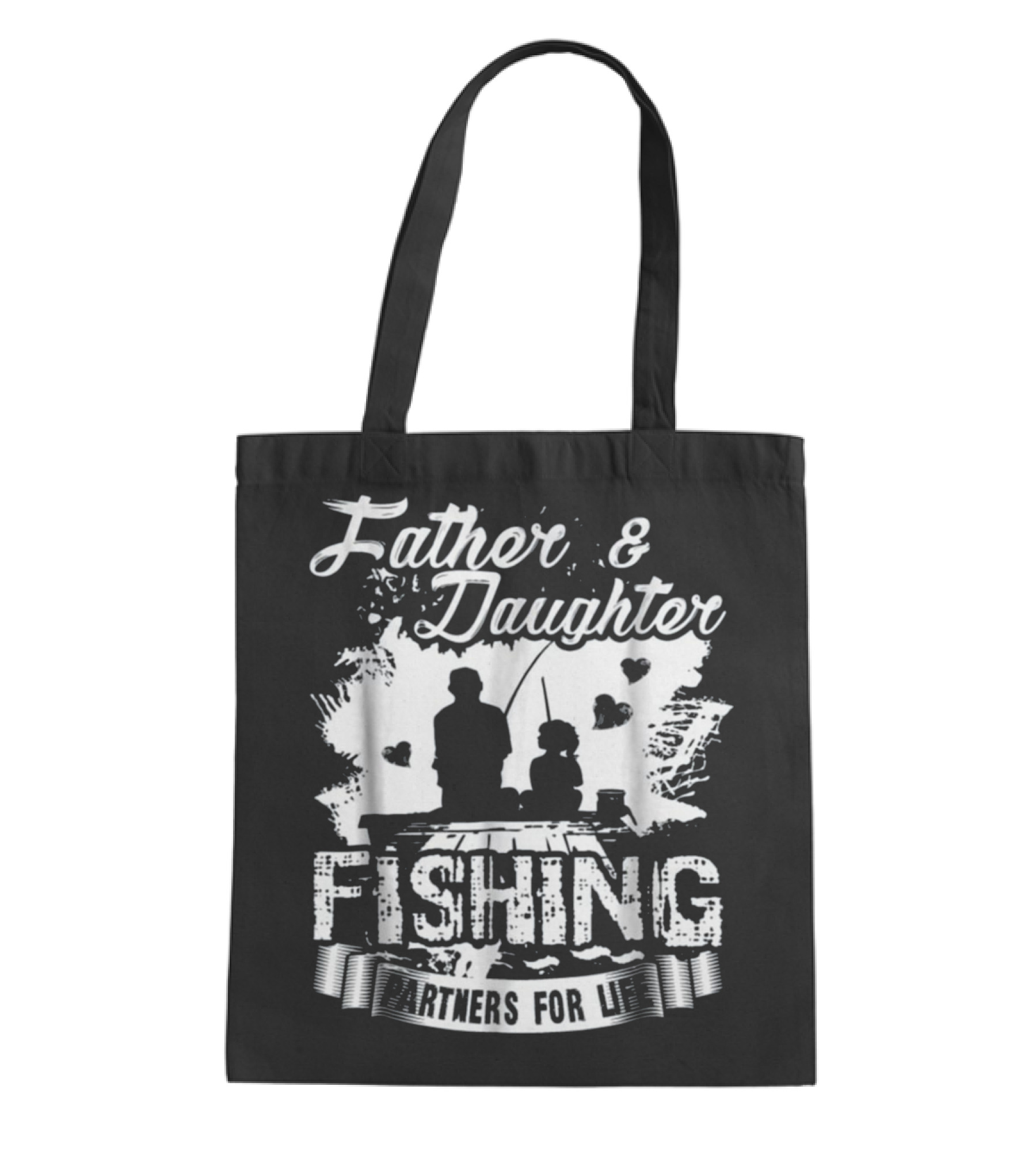 Father And Daughter Fishing Partners Tote Bag