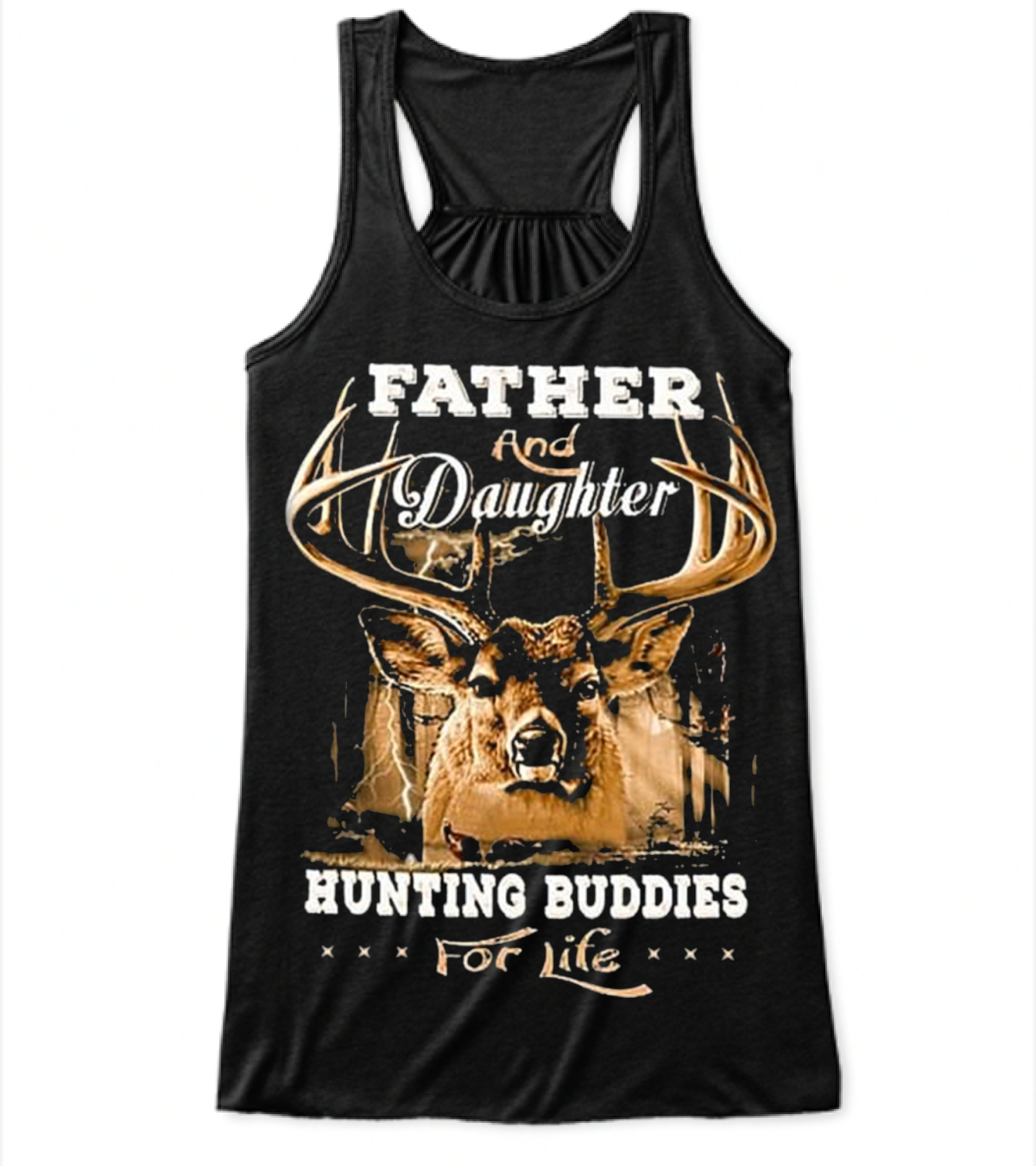 Father and daughter hunti...Flowy Tank Top 