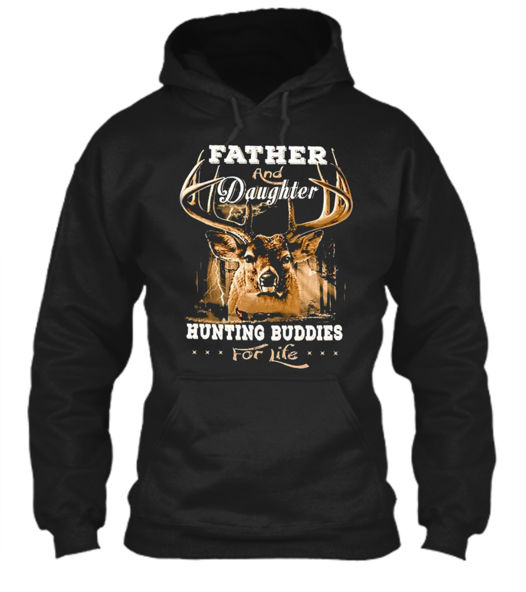 Father and daughter hunting buddies for l Hoodie