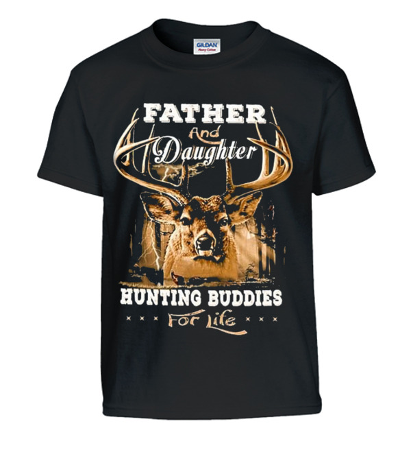 Father and daughter hunting buddies for l Kids T-Shirt Father and daughter hunting buddies for l Kids T-Shirt