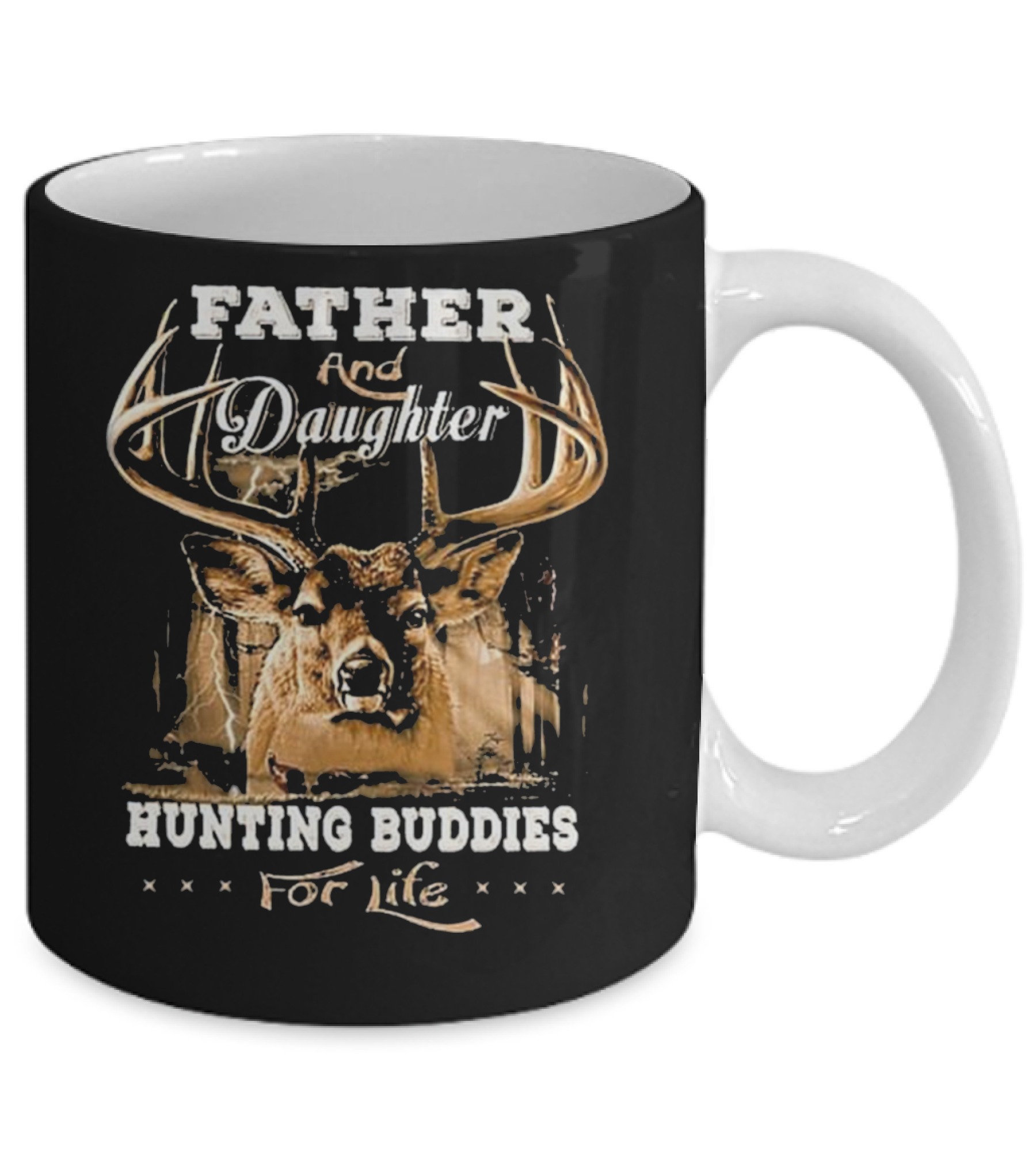 Father and daughter hunting buddies for l Mug